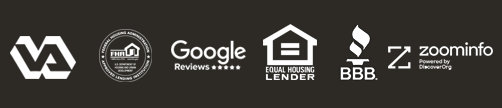 Google Reviews, Equal Housing Lender, BBB, ZoomInfo badges