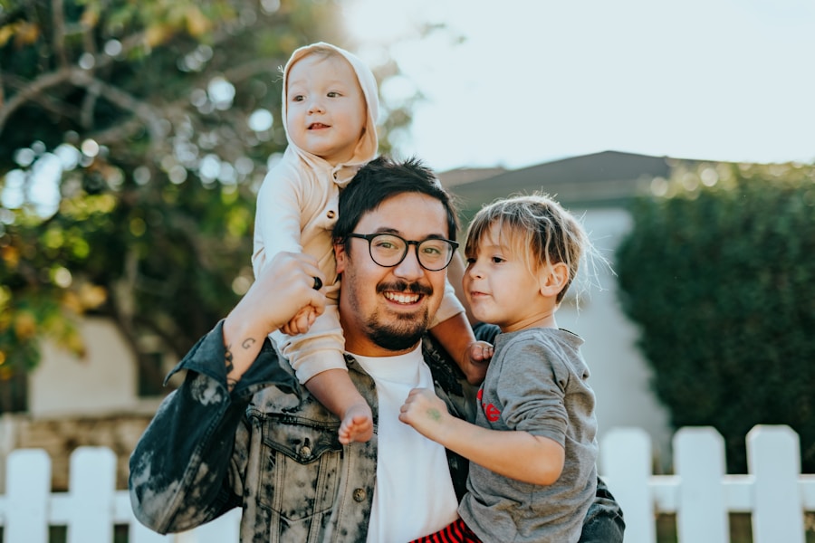 Young family moving into home
